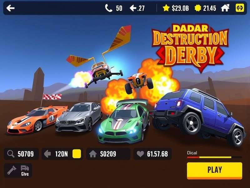 Dadar Destruction Derby vehicle customization interface