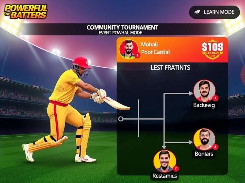 Mohali Powerful Batters tournament mode interface