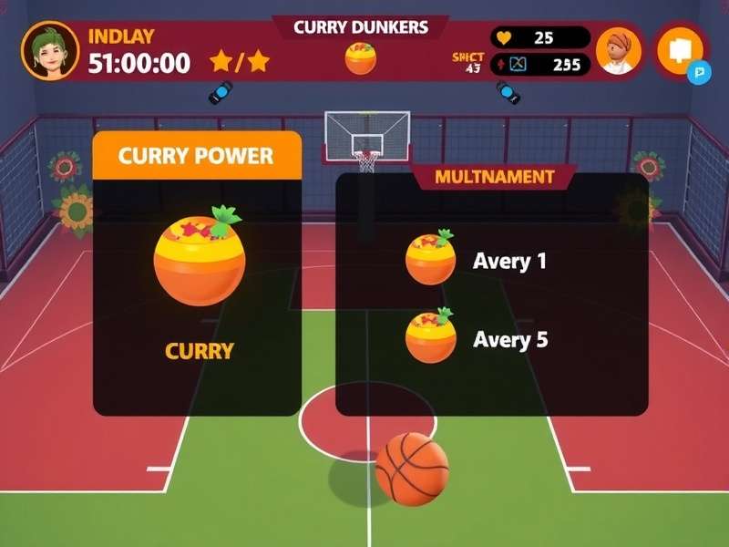Basket Blitz Curry Dunkers curry power selection screen