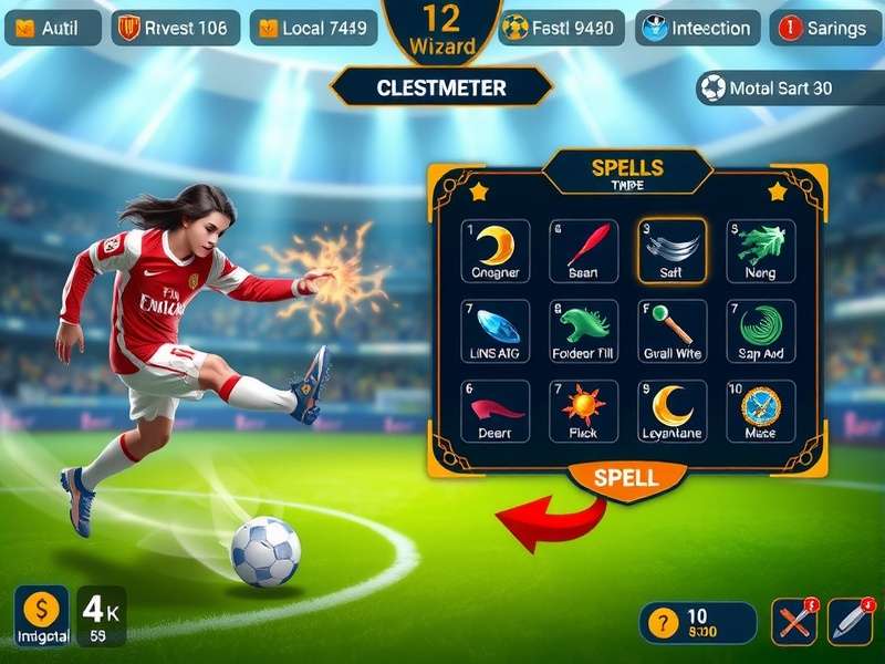Character customization screen in Premium Kick Wizard Grand