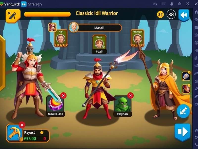 Idli Vanguard character selection screen