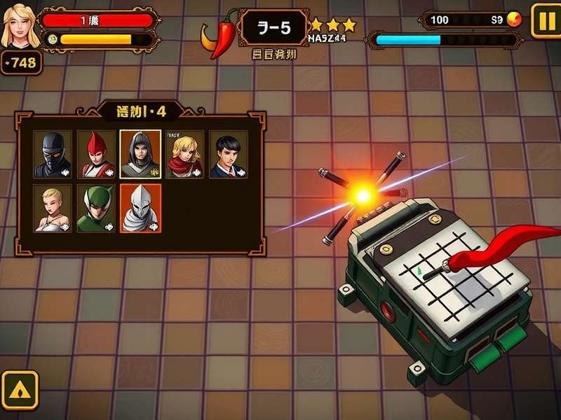 Hot Pepper Dynasty battle scene demonstrating combat mechanics