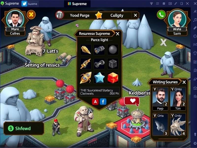 Discuss Supreme strategy session showing player decision points