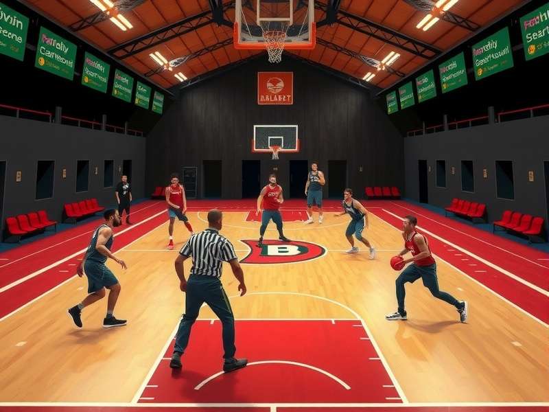 Ballin Beast court layout and player positioning