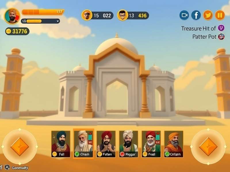 Fatehgarh Sahib Gold Pursuit gameplay screenshot showing treasure hunt mechanics