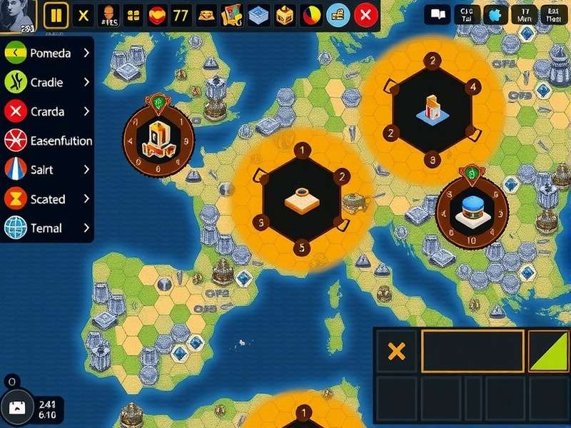 Net Dominion Master late-game empire showing advanced structures