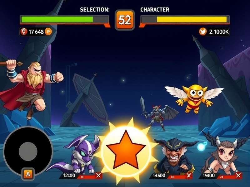 Elite Nutmeg Star gameplay screenshot showing character selection
