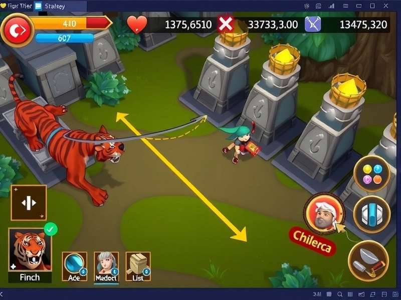 Royal Tiger Quest Game Interface