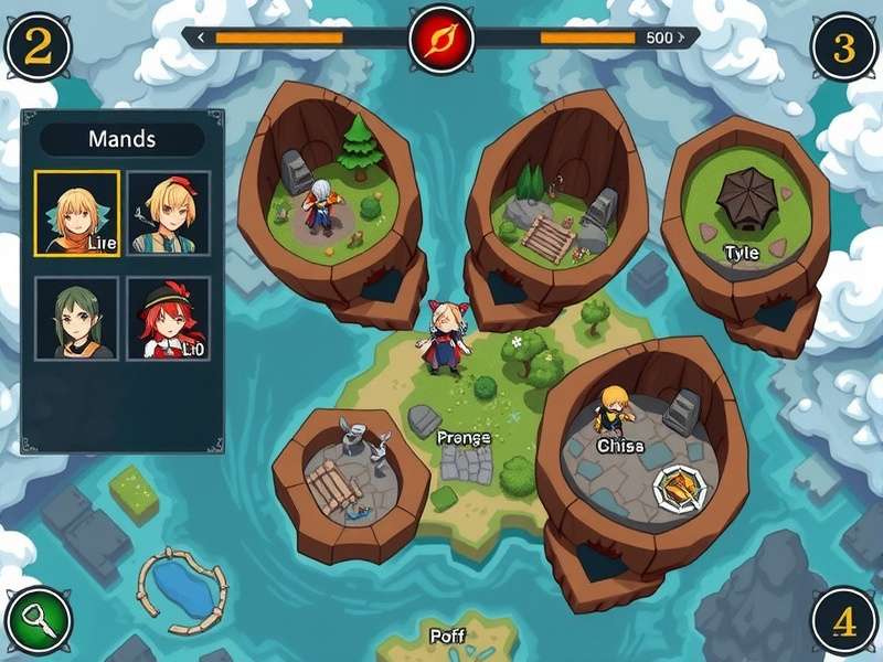 Anise Fantasy Realm world map showing different regions