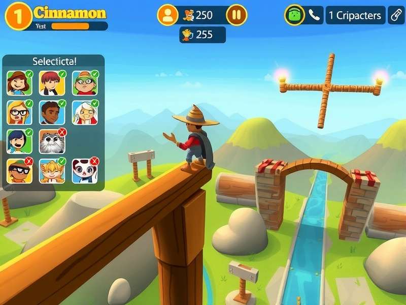 Cinnamon Speed Quest advanced gameplay showing complex obstacle navigation