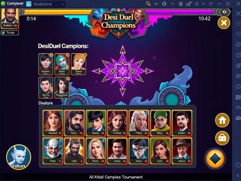 Desi Duel Champions tournament stage with professional players competing