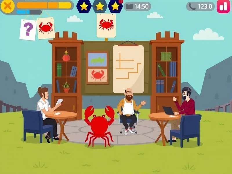 Crab Castle development team brainstorming session