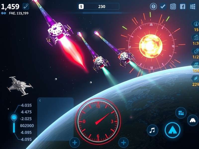 Star Strike Ace Game Interface Star Strike Ace control interface and HUD