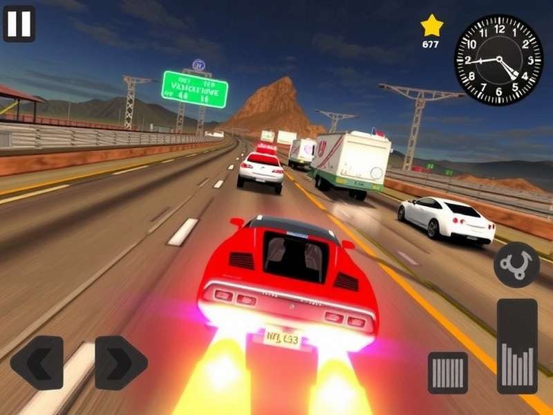 Highway Chase Master visual showcase with detailed car models