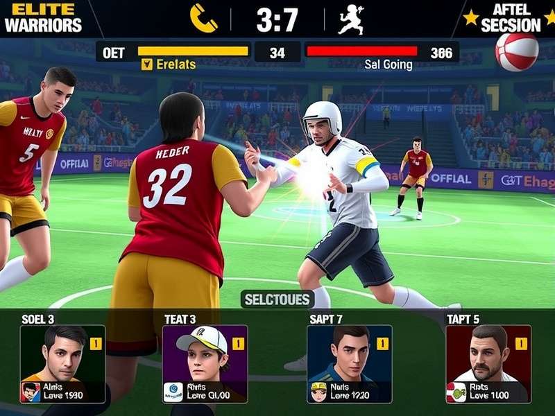 Elite Handball Warriors offensive gameplay demonstrating shooting techniques