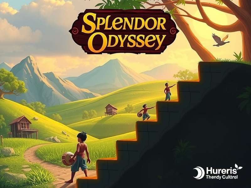 Assamese Splendor Odyssey Game Scene - Traditional Assamese landscape with cultural elements