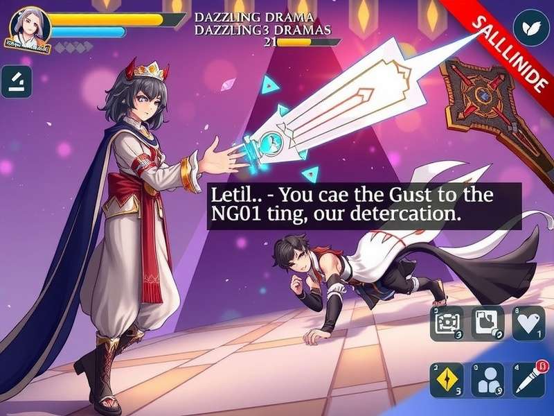 Dazzling Drama visual design showcasing character artwork