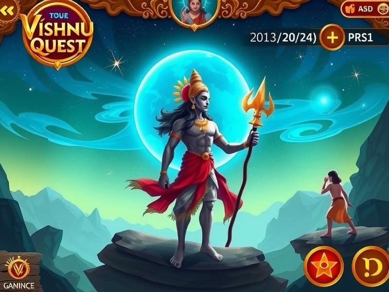 Vishnu Quest Divine Journey avatar selection screen