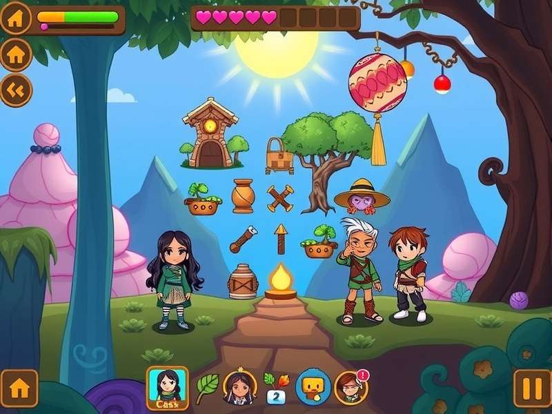 Anise Moment Expedition gameplay screenshot showing vibrant environments