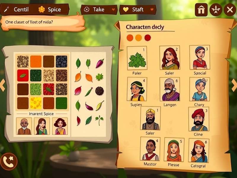 Cumin Quest Spice Trail gameplay screenshot showing spice collection