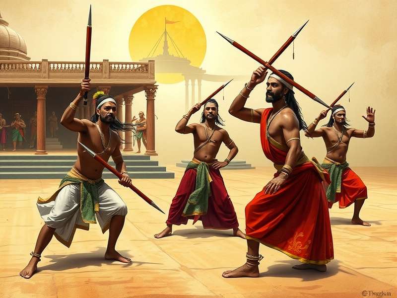 Indian Spin Warriors demonstration showing spinning techniques