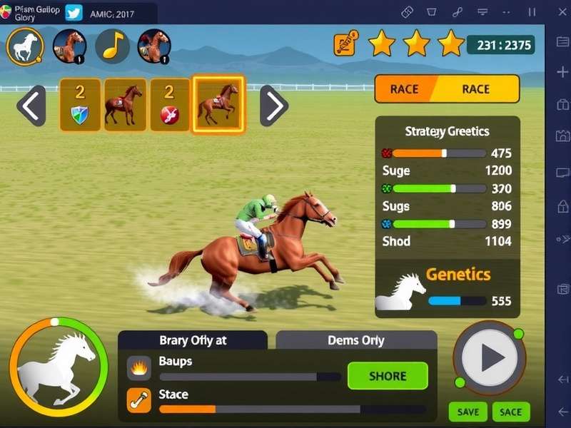 Prism Gallop Glory strategy guide showing race tactics
