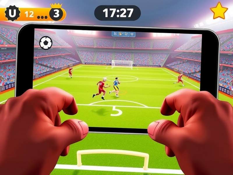 Nutmeg Sprint King gameplay screenshot showing football action