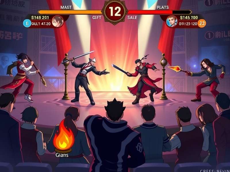 Fiery Cinnamon Duelists tournament scene with excited fans