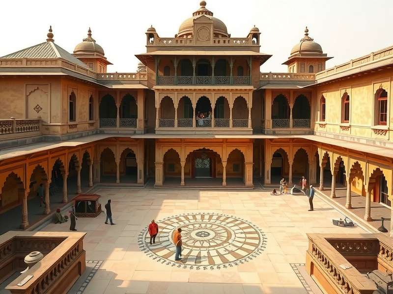 Development team researching historical havelis