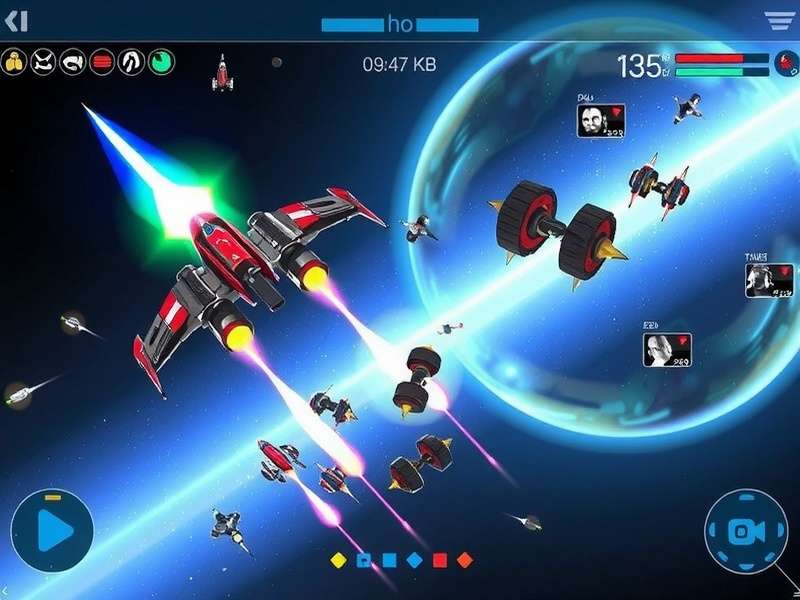 Star Strike Ace Space Combat Star Strike Ace gameplay screenshot showing space combat