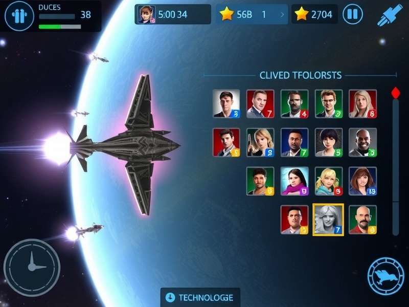 Stellar Warfare Champions gameplay screenshot showing space battle
