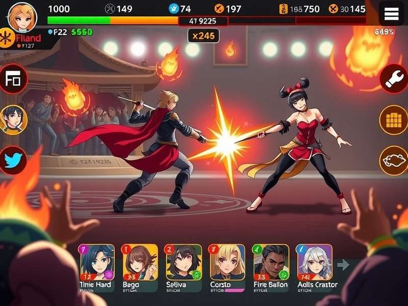 Fiery Cinnamon Duelists character selection screen