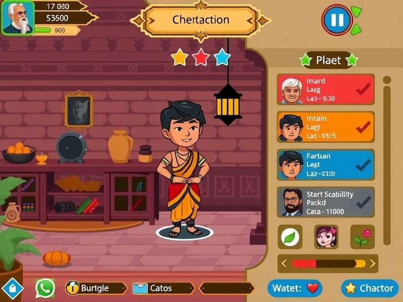 Indian Pixel Chronicles character customization screen