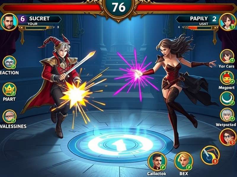 Dynamic Duo Magic Showdown Magical Combat Dynamic Duo Magic Showdown gameplay screenshot showing magical combat