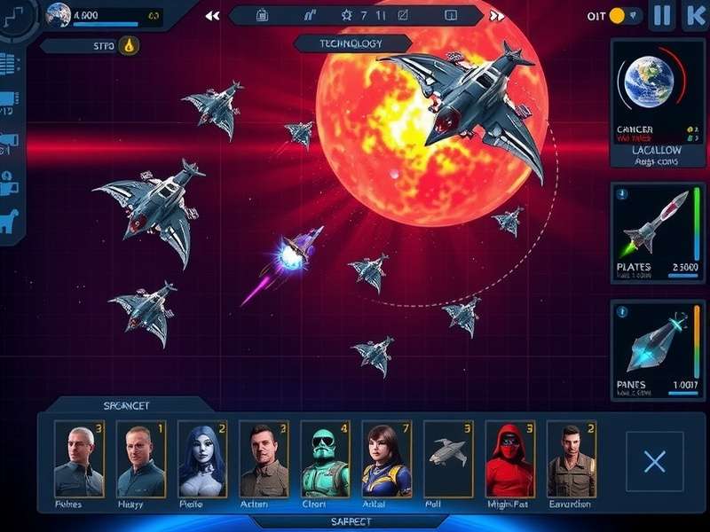 Stellar Warfare Champions character roster showing diverse commanders