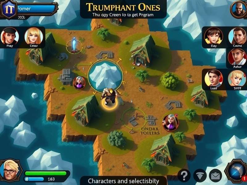 Triumphant Ones gameplay screenshot showing character selection screen