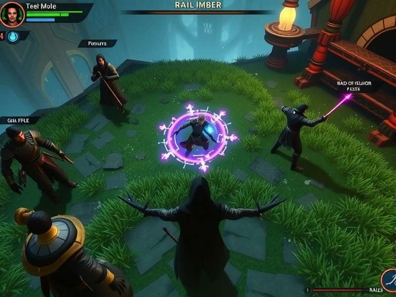 Warlock Of Dark Fennel gameplay screenshot showing magical combat