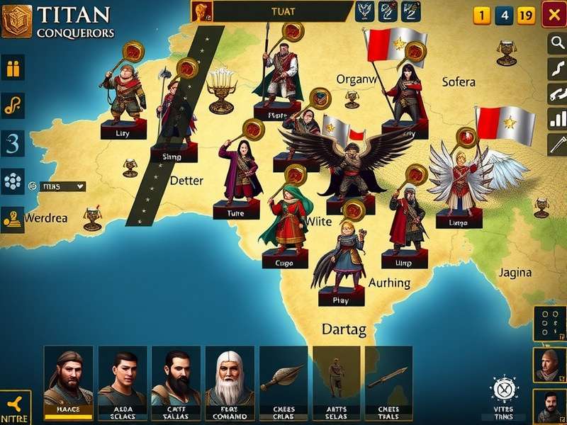 Titan Conquerors India character roster showing diverse commanders