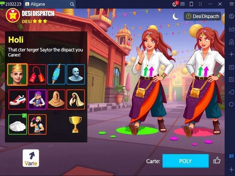 Desi Dispatch character customization options