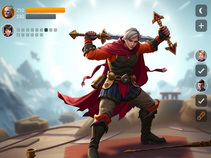 Mace Warrior Titan gameplay screenshot showing combat mechanics