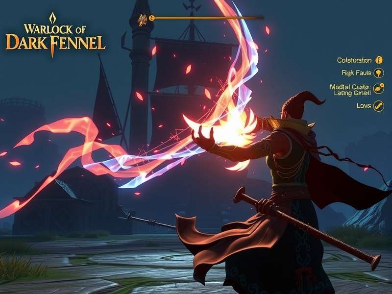 Warlock Of Dark Fennel character customization interface