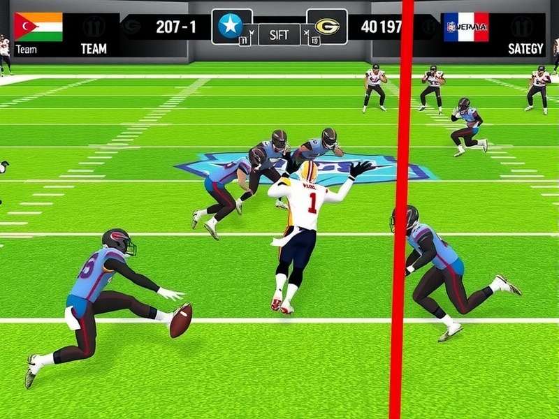 NFL India Extreme strategy screen showing play selection