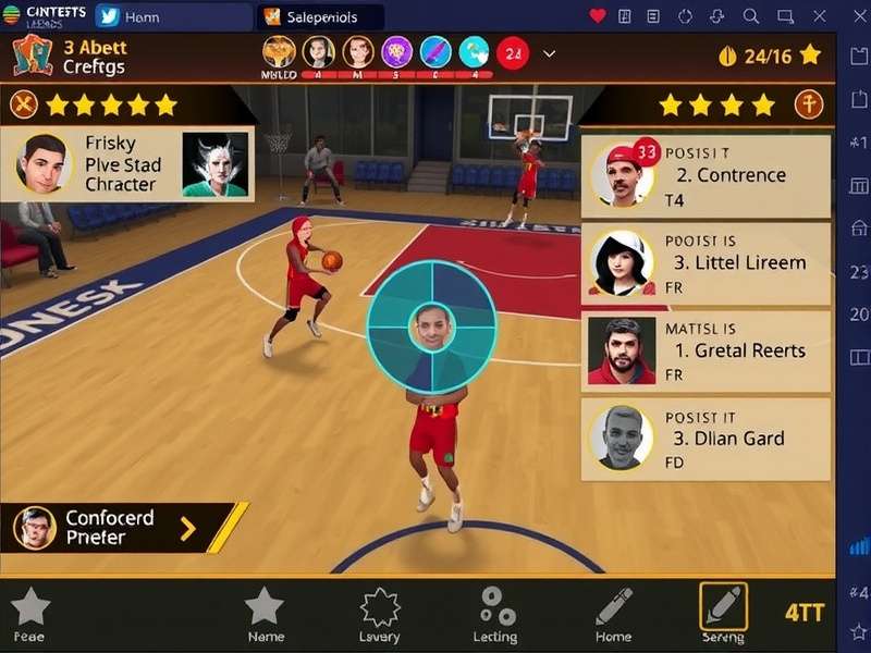 Desi Basketball Legends gameplay screenshot showing character selection