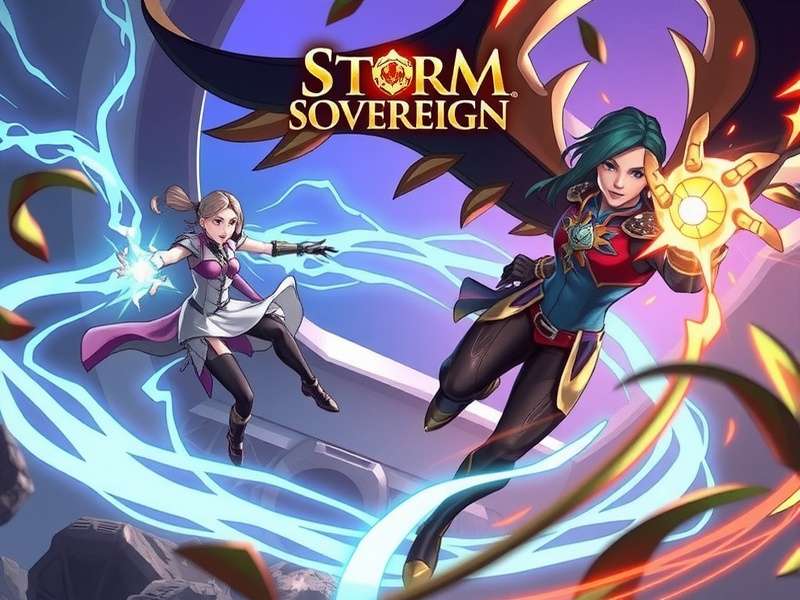 Storm Sovereign story scene showing characters in a dramatic moment