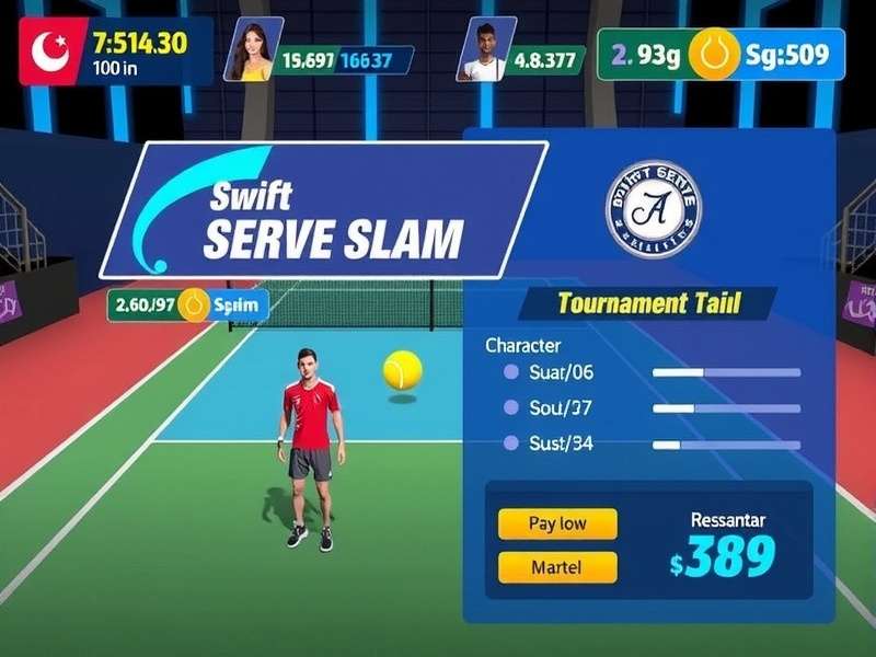 Swift Serve Slam tournament bracket and leaderboard