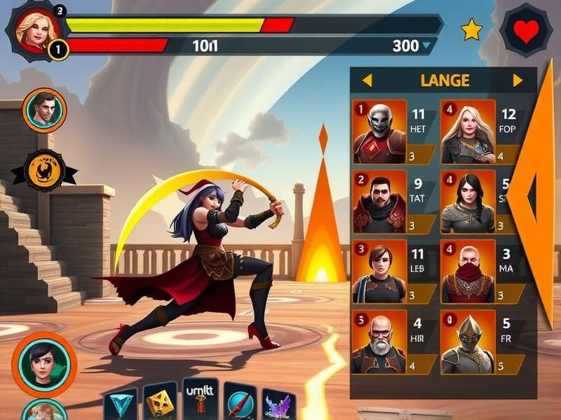 Mace Warrior Titan character roster showing diverse warriors