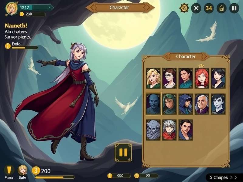 Luminous Leap Legend character selection screen