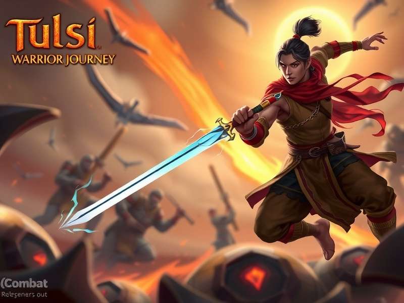 Tulsi Warrior Journey main character in action scene