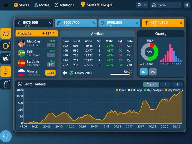 Economic dashboard in Mumbai Trade Sovereign showing market trends