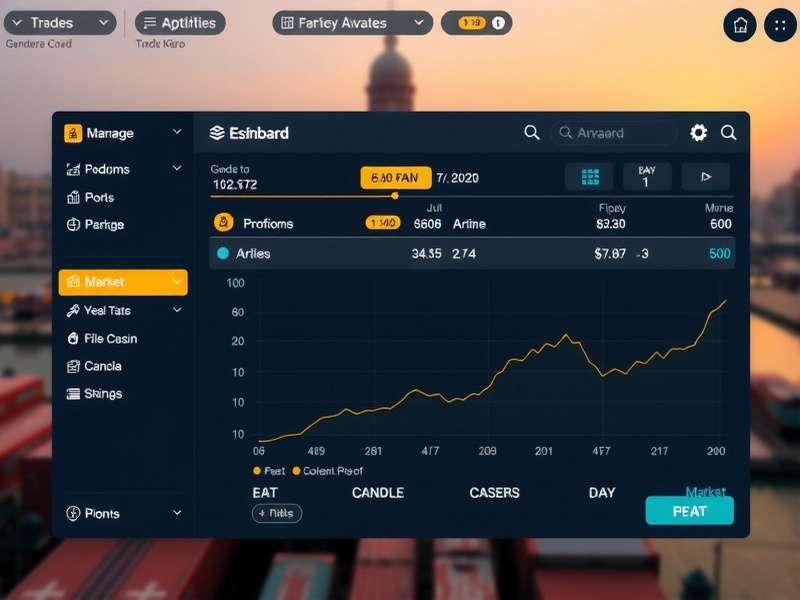 Mumbai Trade Sovereign gameplay screenshot showing trading interface